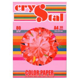 Папір кольоровий А-4 80г 100арк паст/рожевий Crystal Color Paper/Spectra Color