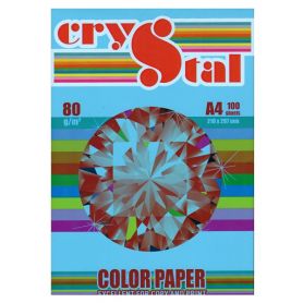 Папір кольоровий А-4 80г 100арк інт/синій Turgiuse Crystal Color Paper