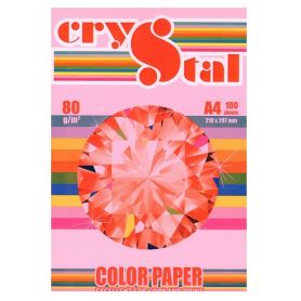 Папір кольоровий А-4 80г 100арк неон/малиновий Neon Red Crystal Color Paper