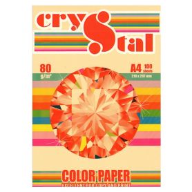 Папір кольоровий А-4 80г 100арк паст/персик Peach Crystal Color Paper
