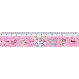 Лінійка пластикова 15см з малюнком Hello Kitty Kite