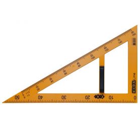 Трикутник для шкільної дошки пластиковий 60х30 50см з ручкою