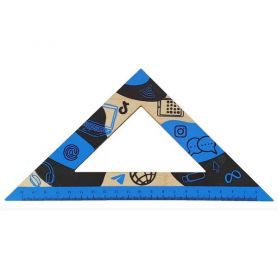 Треугольник деревянный 45х45 20см синий гаджеты