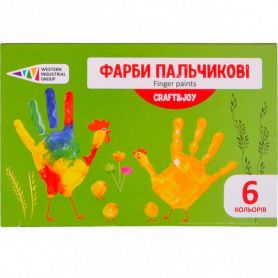 Краски пальчиковые Гамма 6 цветов по 40мл