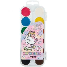 Акварель 12 кольорів Hello Kitty пластикова упаковка, без пензлика