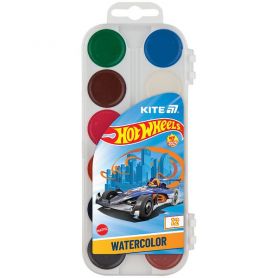 Акварель 12 кольорів Hot Wheels пластикова упаковка, без пензлика