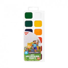 Акварель Yes 12кол. Minecraft пл/уп.б/п медова