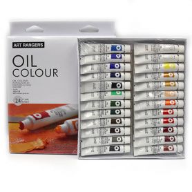 Краски масляные 24 цвета в тубах по 12мл Art rangers (пластиковая туба)