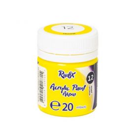 Краска акриловая 20мл Желтая Rudix Нов.Гамма Краска акриловая 20мл Желтая Rudix Нов.Гамма