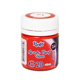 Краска акриловая 20мл Красная Rudix Нов.Гамма Краска акриловая 20мл Красная Rudix Нов.Гамма