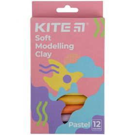 Пластилин Kite Fantasy Pastel 12кол. 200г восковый