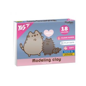 Пластилін YES 18кол. 360г Pusheen