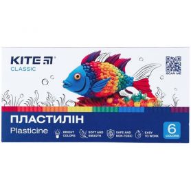 Пластилін Kite 06кол. 120г Classic