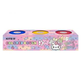Тесто для лепки Kite набор 3цв.х 75гр, формочки Hello Kitty