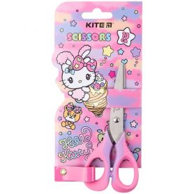 Ножиці 13 см дитячі з гумовими вставками Kite Hello Kitty на блістері