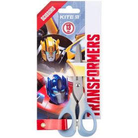 Ножницы 13 см детские с резиновыми вставками Kite Transformers на блистере