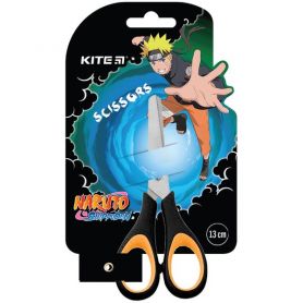 Ножницы 13 см детские с резиновыми вставками Kite Naruto на блистере