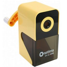 Точилка Optima механическая с контейнером кремовая