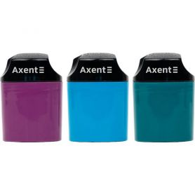Точилка Axent пластиковая с контейнером микс