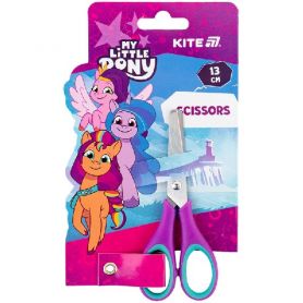 Ножницы 13 см детские с резиновыми вставками Kite My Little Pony на блистере Ножницы 13 см детские с резиновыми вставками Kite My Little Pony на блистере