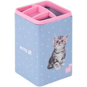 Стакан для ручок металевий 4 відділення квадратний Studio Pets Kite