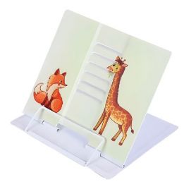 Підставка для книг металева Animals жовта VGR