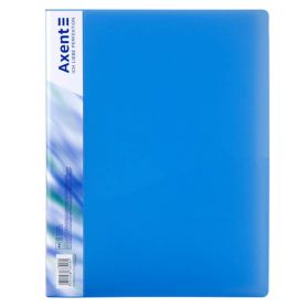 Папка пластиковая А-4 прижим Clip B Axent прозрачная синяя