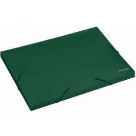 Папка-бокс пластиковая А-4 на резинке 20мм Economix зеленая