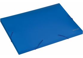 Папка-бокс пластиковая А-4 на резинке 20мм Economix синяя