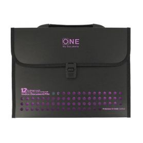 Портфель пластиковий А-4 13від.пл.замок чорний асорті Klerk Портфель пластиковий А-4 13від.пл.замок чорний асорті Klerk