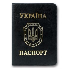 Обкладинка для паспорта Sarif чорна Бріск