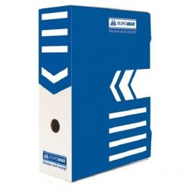 Папка-коробка архивная Buromax А-4 80мм (352х250х80) синяя