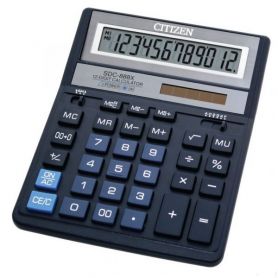 Калькулятор Citizen 12р бухг. 2ел.живлення сині кнопки 203х158х31мм