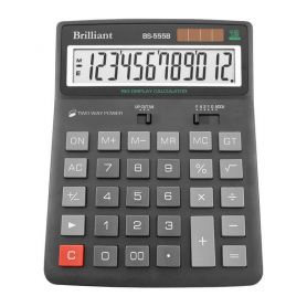 Калькулятор Brilliant 12р. бухг. 2ел.живлення, 205х155х15мм