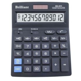 Калькулятор Brilliant 12р. бухг. 2эл.питания, светлая панель 180х140х20мм