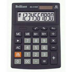 Калькулятор Brilliant 10р. бухг. 2ел. живлення 137х103х31мм