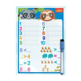 Дошка 200х300мм тренажер Лічба та математика Vladi Toys