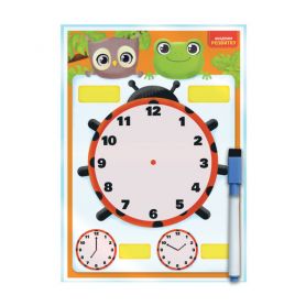 Дошка 200х300мм тренажер Годинник та розпорядок дня Vladi Toys