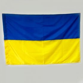 Флаг Україна 90*135 тканина сітка