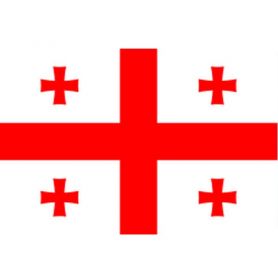 Флаг 15х24 Грузии без подставки, нейлон