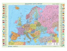 Карта Європи Політична М1:10 000 000 А-2 65х45см картон