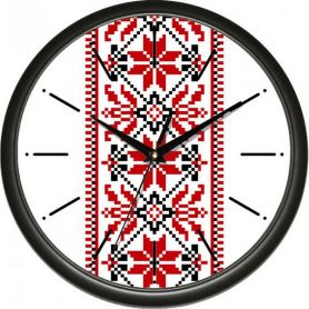 Годинник UTA настінний круглий d30 українська символіка