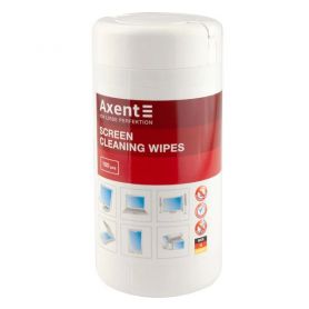 Серветки вологі для моніторів, екранів ТВ 100шт Axent