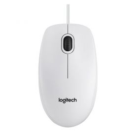Миша для комп'ютера Logitech дротова біла