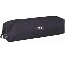 Пенал CFS на блискавці, Classic Black, поліестер чорний