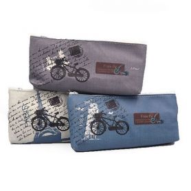Пенал на молнии Bike 20х9х2.5см, ассорти цветов