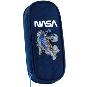 Пенал Kite на блискавці, овальний, органайзер, NASA 22х8,5х4,5см