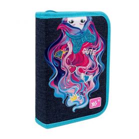 Пенал YES 1 відділення, без наповнення, 2розворота, Caramel Girl