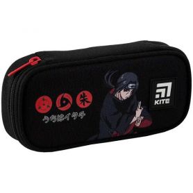 Пенал Kite на блискавці, овальний Naruto 21х8,5х5см