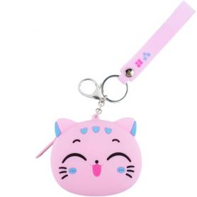 Гаманець Kite 8х7х3см силікон Котик